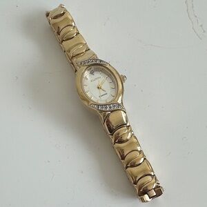 Elgin Diamond vintage ladies gold tonned watch